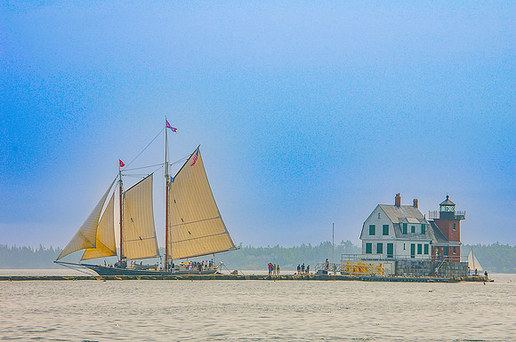 Schooner Heritage Off Rockland Breakwater-2