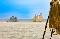 Schooner Heritage Off Rockland Breakwater-1