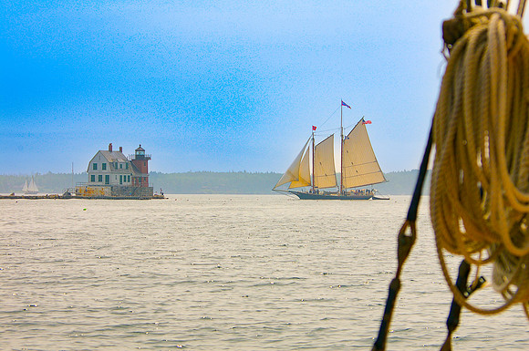 Schooner Heritage Off Rockland Breakwater-1